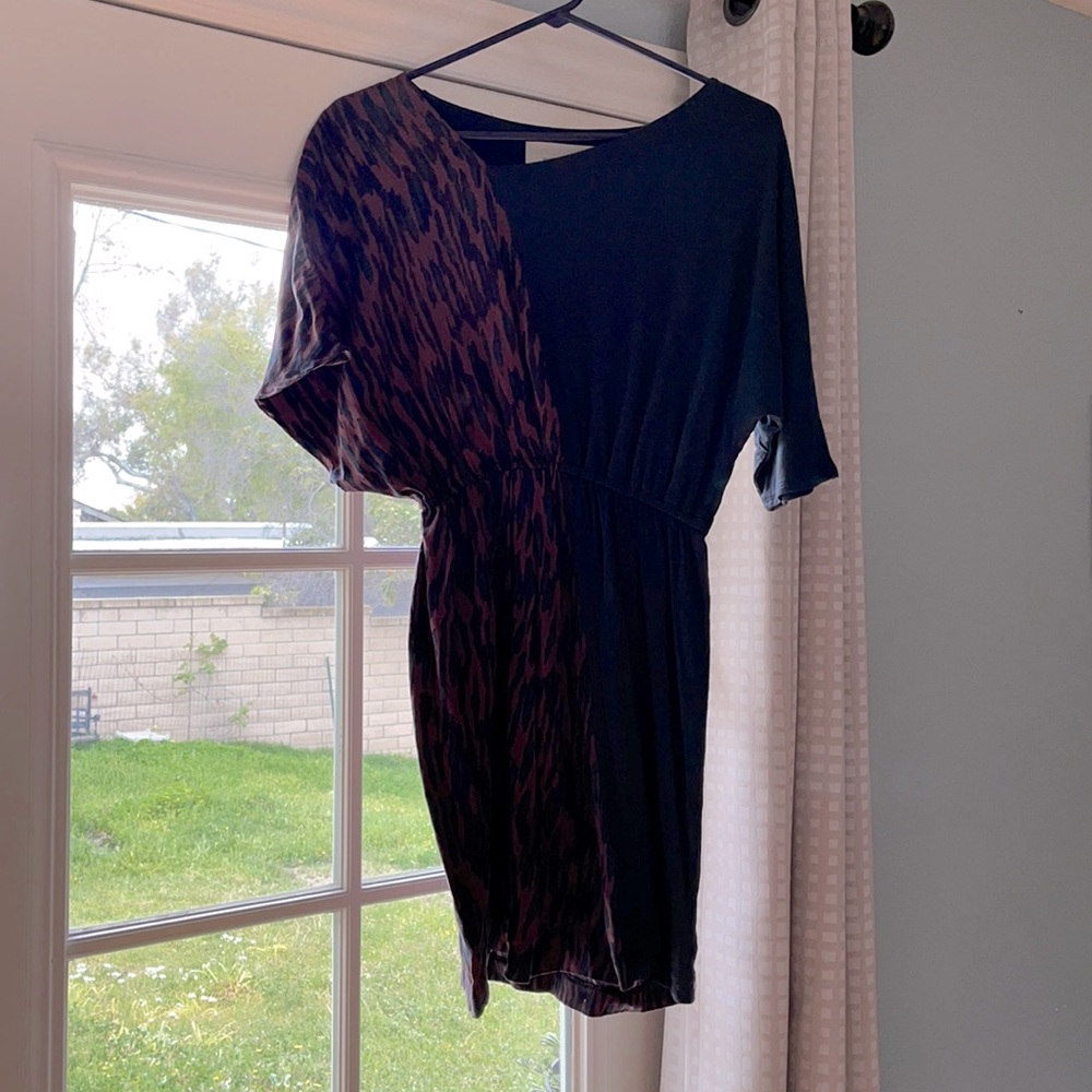 71 Stanton mixed textile mini dress